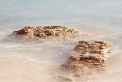 Rock formation on sea shore