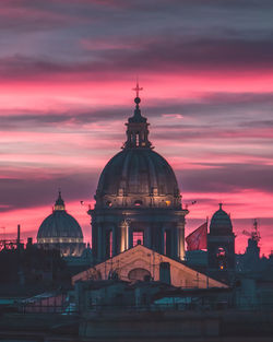 Cathedral against sky during sunset