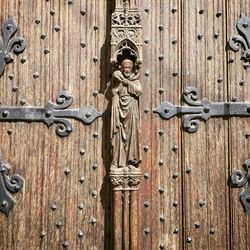 Full frame shot of wooden door