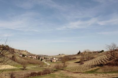 Scenic view of landscape against sky