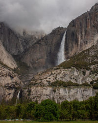 Scenic view of waterfall