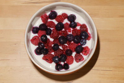 Close-up of strawberries in bowl