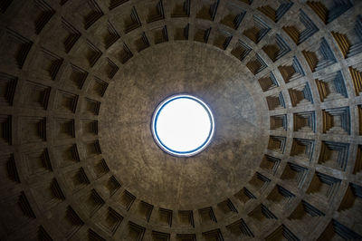 Low angle view of skylight