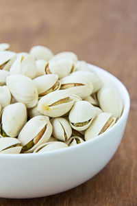 Close-up of eggs in bowl