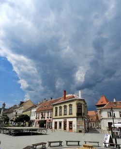 Buildings against sky in city