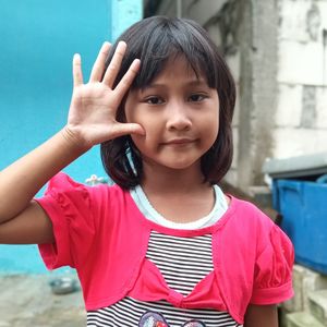 Portrait of a smiling girl