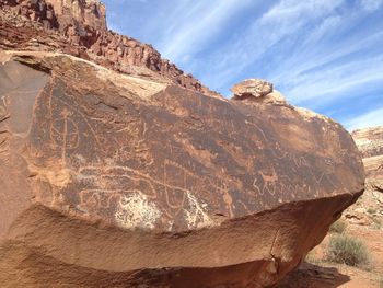 View of rock formations