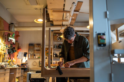 Man working in workshop