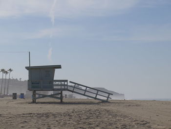 Lifeguard tower at mid morning