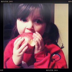 Portrait of cute girl