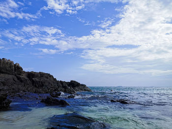 Scenic view of sea against sky