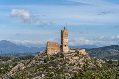 Penella castle, in alicante, spain.