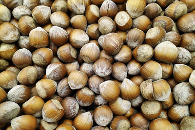 Full frame shot of onions for sale at market