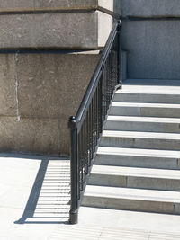 High angle view of staircase