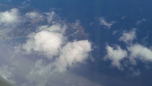 Low angle view of cloudy sky