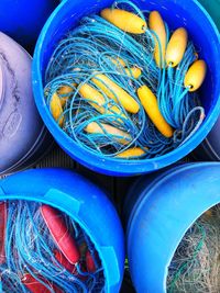 Top view of fishing net