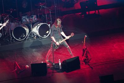 Musician at concert 