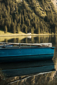 Scenic view of lake against mountain
