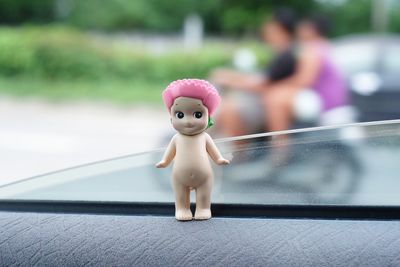 Close-up of stuffed toy on table