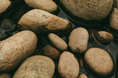 Full frame shot of stones