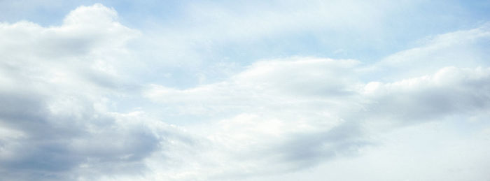 Low angle view of cloudy sky