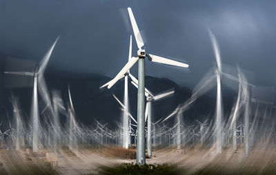 Windmills on the landscape