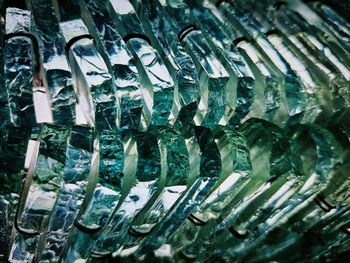 Full frame shot of patterned glass