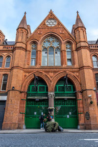 Low angle view of historic building against sky
