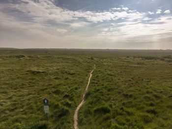 Scenic view of landscape against sky