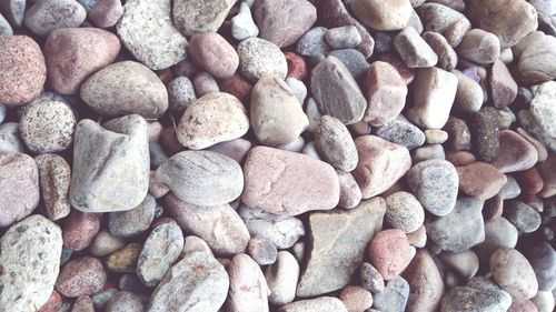 Full frame shot of pebbles