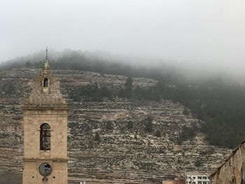 Aerial view of cathedral against sky