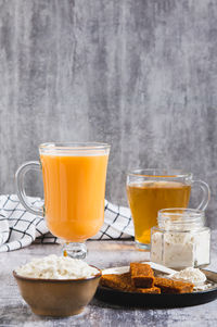 Close-up of drink on table