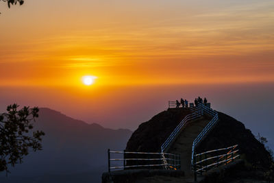 Sunset from the elephant head point, mahabaleshwar 