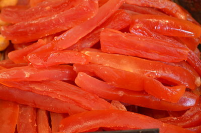 Close-up of red chili peppers