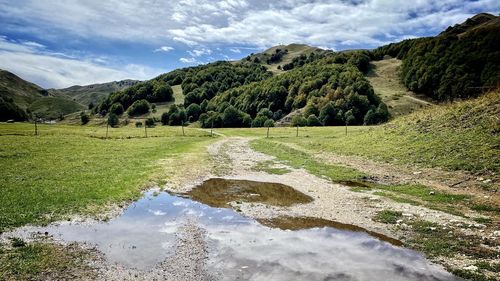 Scenic view of landscape against sky