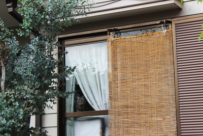 Close-up of house window