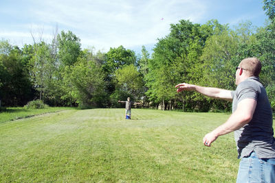 Water balloon target practice for family fun