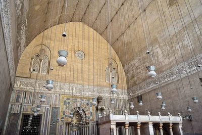 The mihrab and minbar of madrasa and mosque of sultan hassan, cairo, egypt