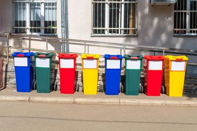 View of colorful shopping bags