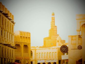 Low angle view of historical building