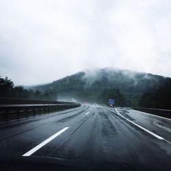 Road passing through highway