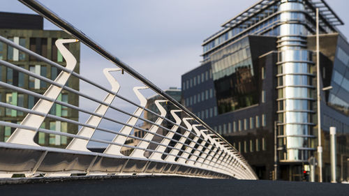 Low angle view of modern building against sky