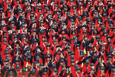 Full frame shot of people with clapping during celebration