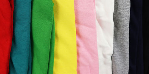 Full frame shot of multi colored clothing