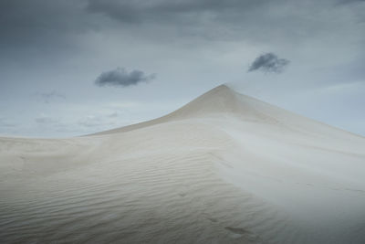 Scenic view of desert against sky