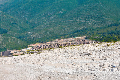 View of castle on mountain