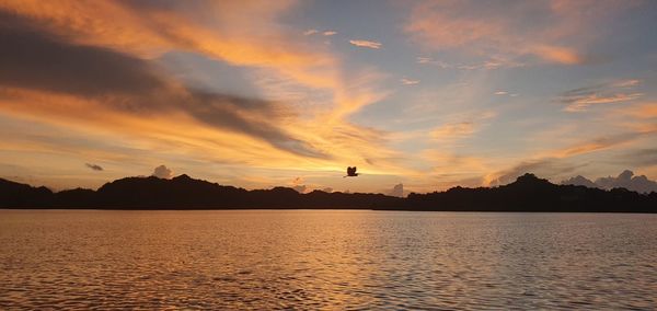 Scenic view of sunset sky