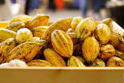 Close-up of fruits for sale in market