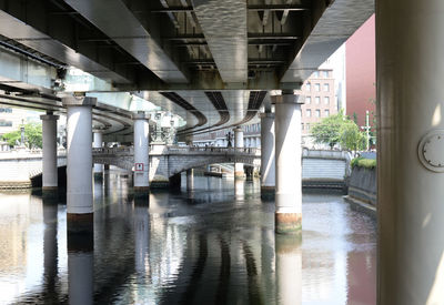 View of bridge over river