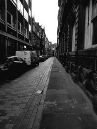 View of street in city